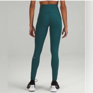 Lululemon High Rise Tight 28” jasper green size 10